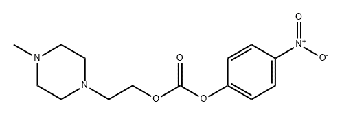 Carbonic acid, 2-(4-methyl-1-piperazinyl)ethyl 4-nitrophenyl ester 구조식 이미지