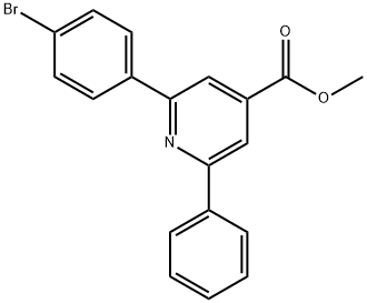 JR-9114, Methyl 2-(4-bromophenyl)-6-phenylpyridine-4-carboxylate, 97% 구조식 이미지