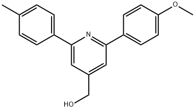 JR-9141, (2-(4-Methoxyphenyl)-6-p-tolylpyridin-4-yl)methanol, 97% 구조식 이미지