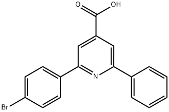 JR-9098, 2-(4-Bromophenyl)-6-phenylpyridine-4-carboxylic acid, 97% 구조식 이미지