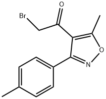 Ethanone, 2-bromo-1-[5-methyl-3-(4-methylphenyl)-4-isoxazolyl]- Structure