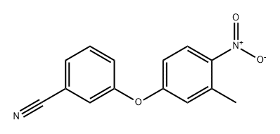 Benzonitrile, 3-(3-methyl-4-nitrophenoxy)- Structure