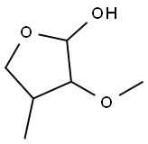 2-Furanol, tetrahydro-3-methoxy-4-methyl- Structure