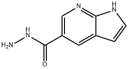 1H-Pyrrolo[2,3-b]pyridine-5-carboxylic acid, hydrazide Structure