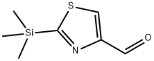 2-(Trimethylsilyl)thiazole-4-carbaldehyde 구조식 이미지