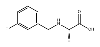 L-Alanine, N-[(3-fluorophenyl)methyl]- Structure