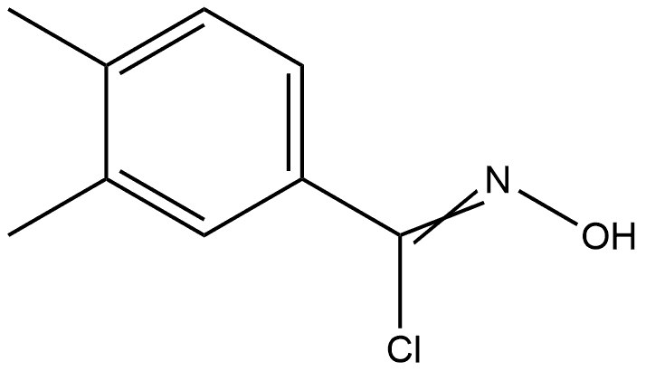 N-Hydroxy-3,4-dimethylbenzimidoyl Chloride Structure