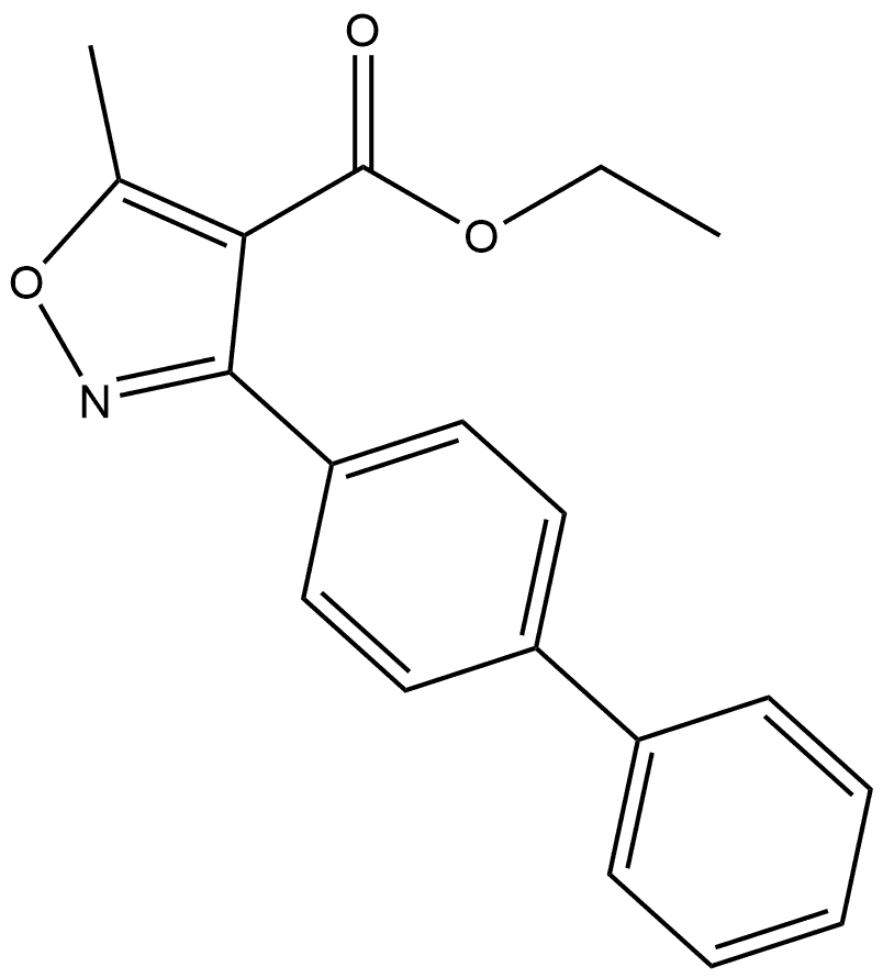 Ethyl 3-(4-Biphenylyl)-5-methylisoxazole-4-carboxylate Structure