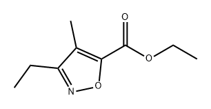 5-Isoxazolecarboxylic acid, 3-ethyl-4-methyl-, ethyl ester Structure