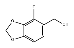 1,3-Benzodioxole-5-methanol, 4-fluoro- Structure