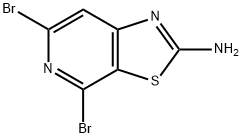Thiazolo[5,4-c]pyridin-2-amine, 4,6-dibromo- 구조식 이미지