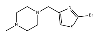 Piperazine, 1-[(2-bromo-4-thiazolyl)methyl]-4-methyl- Structure