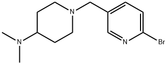 1-[(6-Bromo-3-pyridinyl)methyl]-N,N-dimethyl-4-piperidinamine Structure