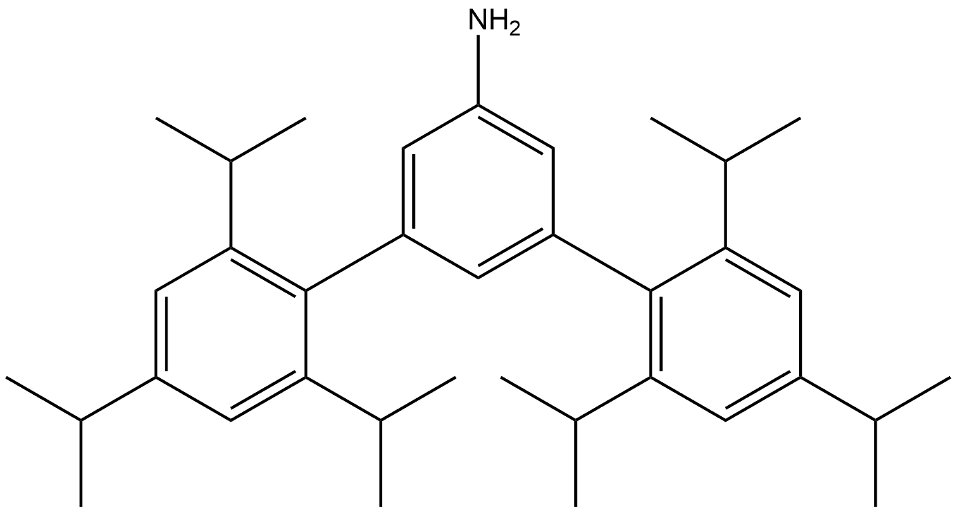 2,2'',4,4'',6,6''-hexaisopropyl-[1,1':3',1''-terphenyl]-5'-amine Structure