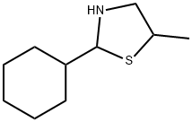 Thiazolidine, 2-cyclohexyl-5-methyl- Structure