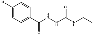 Benzoic acid, 4-chloro-, 2-[(ethylamino)carbonyl]hydrazide Structure