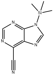 9-(Trimethylsilyl)-9H-purine-6-carbonitrile 구조식 이미지
