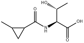 3-hydroxy-2-[(2-methylcyclopropyl)formamido]butanoic acid Structure