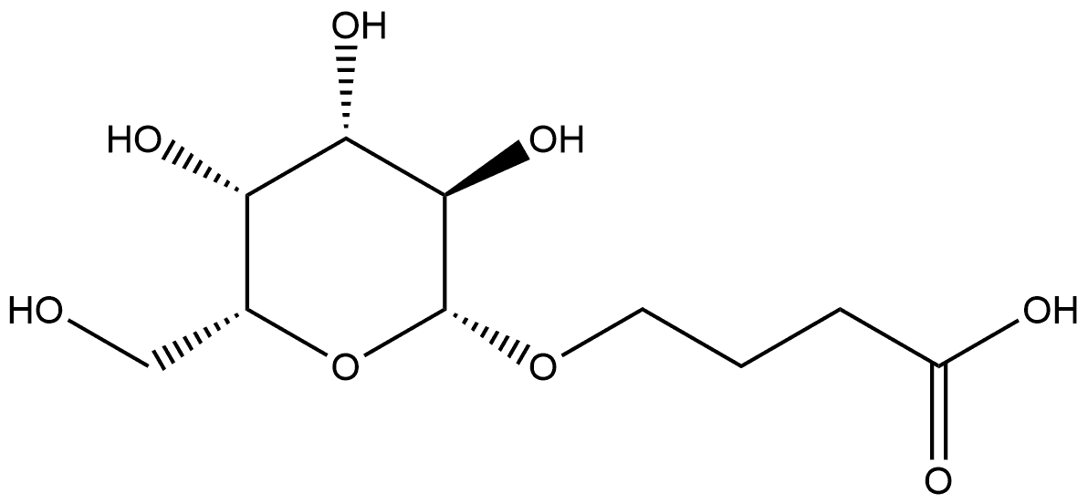 4-(β-D-galactopyranosyloxy)-butyric acid Structure