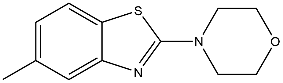 5-Methyl-2-(4-morpholinyl)benzothiazole Structure