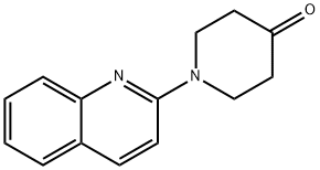 1-(2-Quinolinyl)-4-piperidinone 구조식 이미지