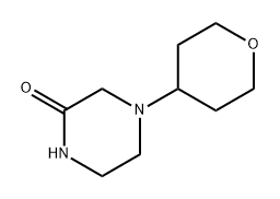 2-Piperazinone, 4-(tetrahydro-2H-pyran-4-yl)- Structure