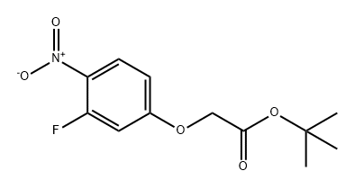 Acetic acid, 2-(3-fluoro-4-nitrophenoxy)-, 1,1-dimethylethyl ester Structure