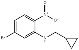 5-bromo-N-(cyclopropylmethyl)-2-nitroaniline 구조식 이미지