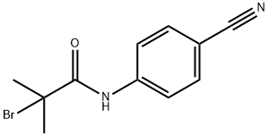 Propanamide, 2-bromo-N-(4-cyanophenyl)-2-methyl- Structure