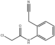 Acetamide, 2-chloro-N-[2-(cyanomethyl)phenyl]- Structure