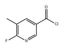 3-Pyridinecarbonyl chloride, 6-fluoro-5-methyl- 구조식 이미지