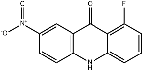 9(10H)-Acridinone, 1-fluoro-7-nitro- Structure