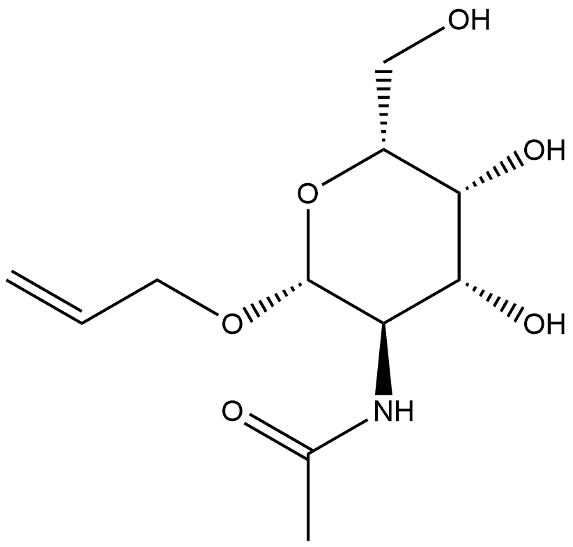 Allyl 2-Acetylamino-2-deoxy-β-D-Galactopyranoside Structure