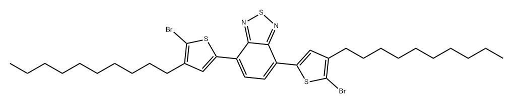 2,1,3-Benzothiadiazole, 4,7-bis(5-bromo-4-decyl-2-thienyl)- Structure