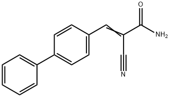 4-phenyl-a-cyanocinnamic acid amide Structure