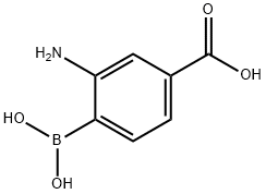 Benzoic acid, 3-amino-4-borono- Structure