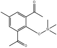 1,1''-(5-Methyl-2-((trimethylsilyl)oxy)-1,3-phenylene)diethanone Structure