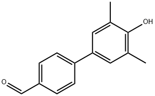 4'-Hydroxy-3',5'-dimethyl-[1,1'-biphenyl]-4-carbaldehyde Structure