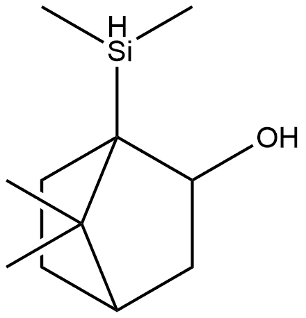 Bicyclo[2.2.1]heptan-2-ol, 1-(dimethylsilyl)-7,7-dimethyl-, exo- (9CI) 구조식 이미지