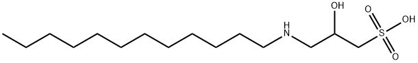 1-Propanesulfonic acid, 3-(dodecylamino)-2-hydroxy- Structure