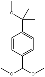 Benzene, 1-(dimethoxymethyl)-4-(1-methoxy-1-methylethyl)- Structure