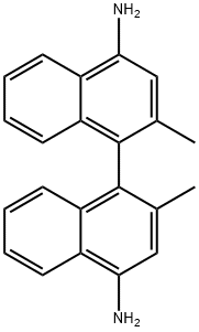 [1,1'-Binaphthalene]-4,4'-diamine, 2,2'-dimethyl- Structure