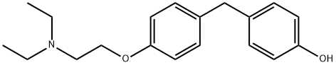 Phenol, 4-[[4-[2-(diethylamino)ethoxy]phenyl]methyl]- Structure