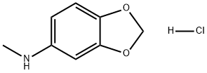 1,3-Benzodioxol-5-amine, N-methyl-, hydrochloride (1:1) Structure