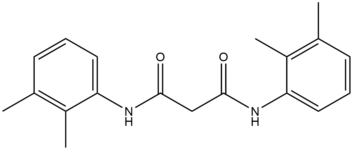 N1,N3-Bis(2,3-dimethylphenyl)propanediamide Structure