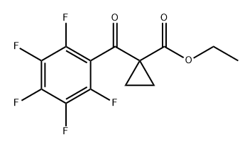 Cyclopropanecarboxylic acid, 1-(2,3,4,5,6-pentafluorobenzoyl)-, ethyl ester Structure