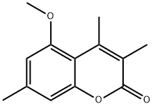 2H-1-Benzopyran-2-one, 5-methoxy-3,4,7-trimethyl- Structure