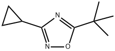 5-tert-Butyl-3-cyclopropyl-[1,2,4]oxadiazole Structure