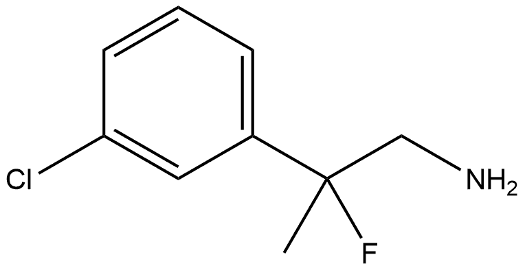 Benzeneethanamine, 3-chloro-β-fluoro-β-methyl- Structure