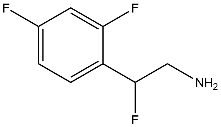 2-(2,4-Difluorophenyl)-2-fluoroethan-1-amine Structure